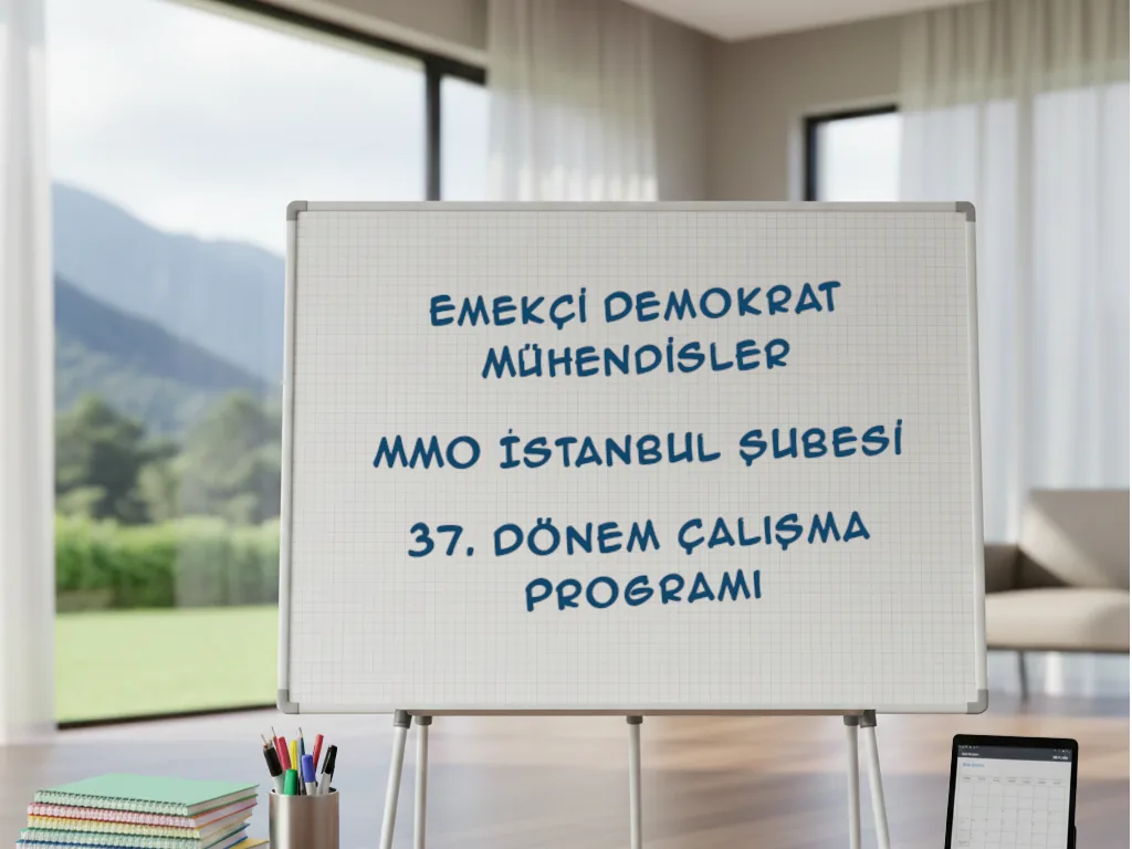 EDM MMO İstanbul Şubesi 37. dönem çalışma programı